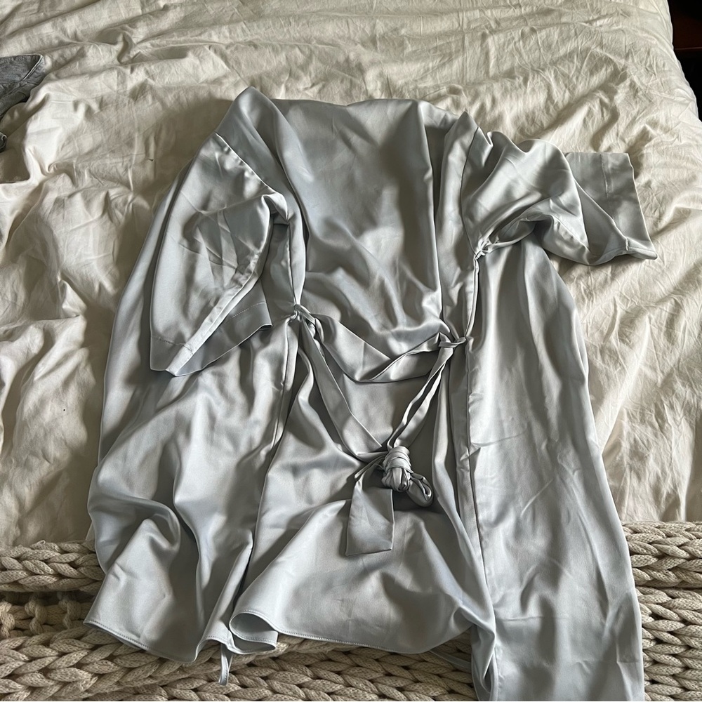Flora Nickrooz Light Blue Robe - Picture 6 of 6